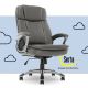 Serta - Fairbanks Big and Tall Executive Office Chair - Gray