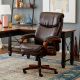 La-Z-Boy - Big & Tall Air Bonded Leather Executive Chair - Vino Brown 45782OSS
