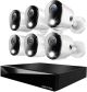 Night Owl - 12 Channel 4K DVR System with 2TB Hard Drive and 6 Wired 4K Cameras - White