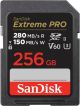 SanDisk - Extreme Pro 256GB SDXC UHS-II V60