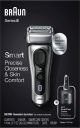 Series 8 Braun Rechargeable Wet/Dry Electric Shaver 8457cc with Precision Trimmer - Smart Clean Center - Silver
