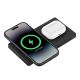 Belkin - 2-in-1 Magsafe Wireless Charger 15W, Fast Charging Station for iPhone 16, 15, 14, 13 Series, AirPods, and More - Black