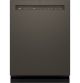 GE - Front Control Dishwasher with Stainless Steel Interior with Sanitize Cycle - Slate