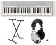 Casio CTS1WE Premium Pack with 61 Key Keyboard, Stand, AC Adapter, and Headphones - White