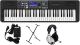 Casio CTS500 Premium Pack with 61 Key Keyboard, Stand, AC Adapter, and Headphones - Black