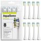 AquaSonic - ProFlex Brush Heads - 8 Pack - white