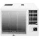 LG - 350 Sq. Ft 7,5000 BTU Window Mounted Air Conditioner with 3,850 BTU Heater - White