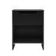 Walker Edison - Modern 1-Drawer Nightstand with Cubby - Black