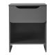Walker Edison - Modern 1-Drawer Nightstand with Cubby - Dark Grey