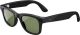 Ray-Ban - Meta Smart Wayfarer Large Bluetooth Audio Glasses - Shiny Black/G15 Green