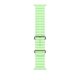 Apple - 49mm OceanÂ Band - Natural Titanium Finish - Neon Green