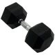 Inspire - Fitness 45 LB Rubber Dumbbell - Black