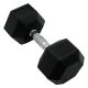 Inspire - Fitness 40 LB Rubber Dumbbell - Black