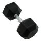 Inspire - Fitness 50 LB Rubber Dumbbell - Black