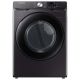 Samsung - 7.5 Cu. Ft. Stackable Smart Gas Dryer with Sensor Dry - Brushed Black