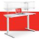 True Seating - Ergo Electric Height Adjustable Standing Desk - White