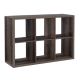 Linon Home Décor - Chabis 6-Cubby Storage Cabinet - Gray