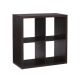 Linon Home Décor - Chabis 4-Cubby Storage Cabinet - Espresso