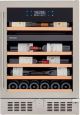 Wine Enthusiast - SommSeries2 46 Bottle Dual Zone with VinoView Display Shelving - Stainless Steel