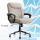 Click365 - Transform 1.0 Bonded Leather Desk Office Chair - Beige