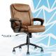 Click365 - Transform 1.0 Bonded Leather Desk Office Chair - Cognac