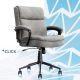Click365 - Transform 2.0 Extra Comfort Ergonomic Mid-Back Desk Chair - Light Gray