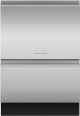 Fisher & Paykel - Top Control Built-in Double DishDrawer with 44 dBA - Stainless Steel