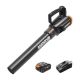 WORX - 20V TURBINE 75 MPH 360 CFM Cordless Leaf Blower (1 x 4.0 Ah Batteries & 1 x Charger) - Black