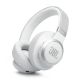 JBL - Wireless Over-Ear Headphones with True Adaptive Noise Cancelling - White