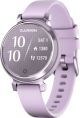 Garmin - Lily 2 Smartwatch 34 mm Anodized Aluminum - Metallic Lilac with Lilac Silicone Band