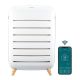 Homedics - Smart True-Hepa Extra Large Room Air Purifier with Air Quality Sensor and UV-C Technology - White