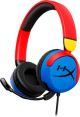 HyperX - Cloud Mini Wired Headset for PC, PS5, PS4, Xbox Series X|S, Xbox One, Nintendo Switch, Chromebook, and Mobile - Blue/Red/Yellow