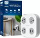 Philips - Surge Tap, 3 Grounded Outlets, 1 USB-A, 1 USB-C, 17W, 1350J - White