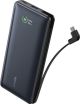 Anker - Power Bank (20,000mAh, 30W PD w/ built in USB-C Cable) - Black