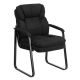 Alamont Home - Isla Contemporary Fabric Side Chair - Upholstered - Black Microfiber