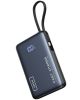 INIU - Pocket Power 10K Power Bank with Built-In USB C Cable, Compact 10000mAh PD 20W (IN&OUT) for iPhone, Samsung etc. - Black