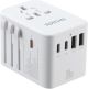 Epicka - GaN 70W Universal Travel Adapter with 3 USB-C PD Fast Charging & 2 USB-A (TA-105 Pro, White) - White