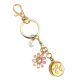 InvisaWear - Smart Jewelry - Personal Safety Device - Unisex Keychain - 911 and ADT Features - Gold