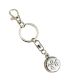 InvisaWear - Smart Jewelry - Personal Safety Device - Unisex Keychain - 911 and ADT Features - Silver
