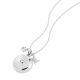 InvisaWear - Smart Jewelry - Personal Safety Device - Star Burst Charm Necklace - 911 and ADT Features - Silver