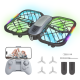 URANHUB - 720P HD Camera Mini Drone with 5 Colorful Lighting Modes and Remote Controller - Brown