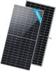 Renogy - Bifacial 4pcs 550 Watt Solar Panels 12/24 Volt Monocrystalline PV Power Charger On/Off-Grid - Black