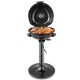 Costway - Outdoor Portable 1600W Electric BBQ Grill with Temperature Control & Grease Collector Black - Black