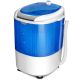 Costway - 5.5 lb. Portable Mini Compact Washing Machine Electric Laundry Spin Washer Dryer - Blue and White