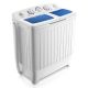 Costway - Portable Mini Compact Twin Tub 20 lb. Washing Machine Washer Spin Dryer - White