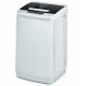 Costway - Portable Full-Automatic Laundry Washing Machine 8.8 lb. Spin Washer with Drain Pump - Grey