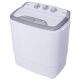 Costway - Compact Mini Twin Tub 8 lb. Washing Machine - White and Grey COST01965
