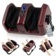 Costway - Foot & Calf Massager Deep Kneading Shiatsu Massager Machine with Heat Red - Red + Black