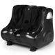Costway - Leg Massager Shiatsu Kneading Rolling Vibration Heating Foot Calf Black - Black