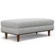 Simpli Home - Morrison Large Rectangular Ottoman - Mist Grey